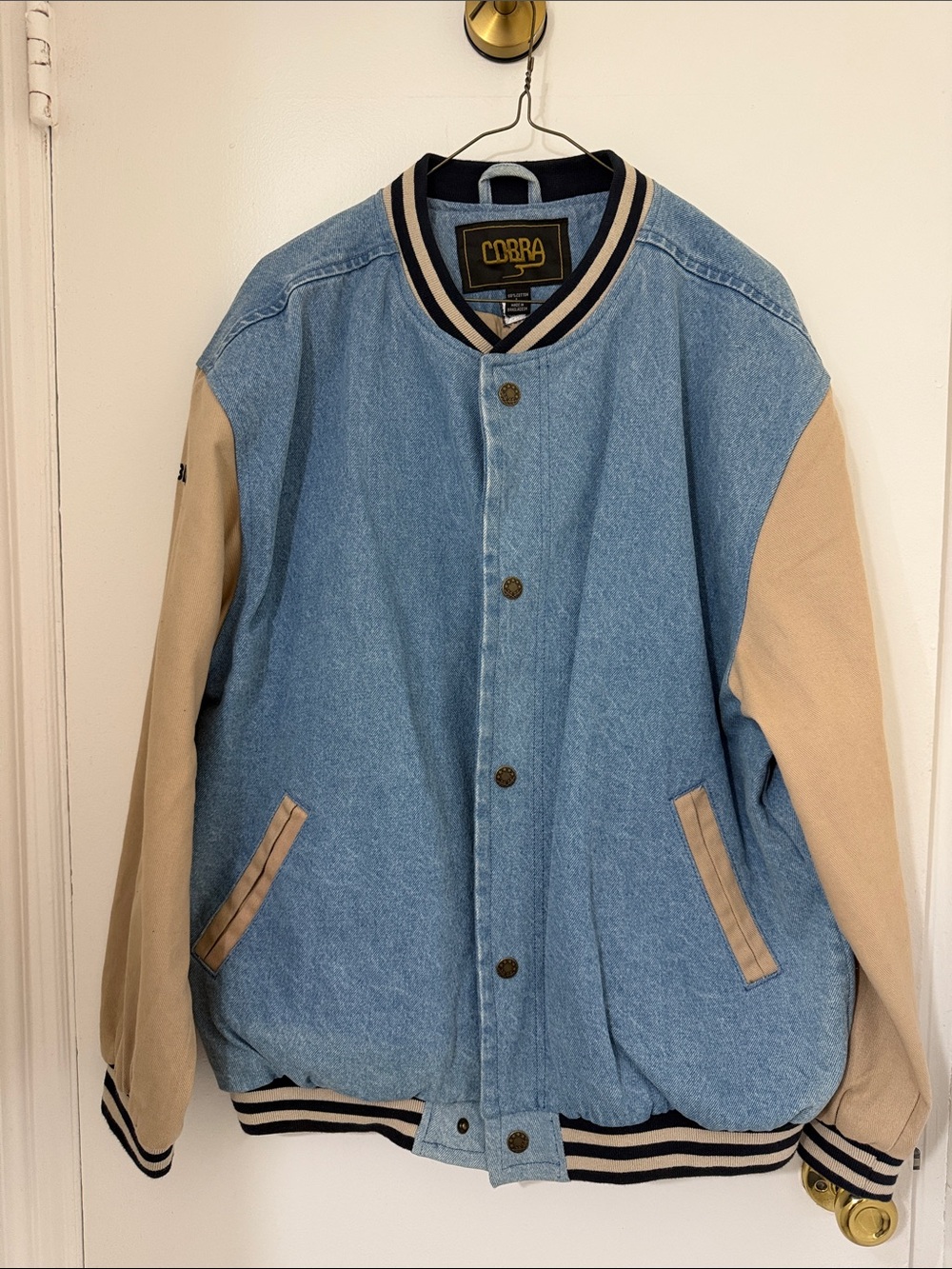 Vintage 1990s Cobra Denima Varisity Jacket - Official Roblox Merch
